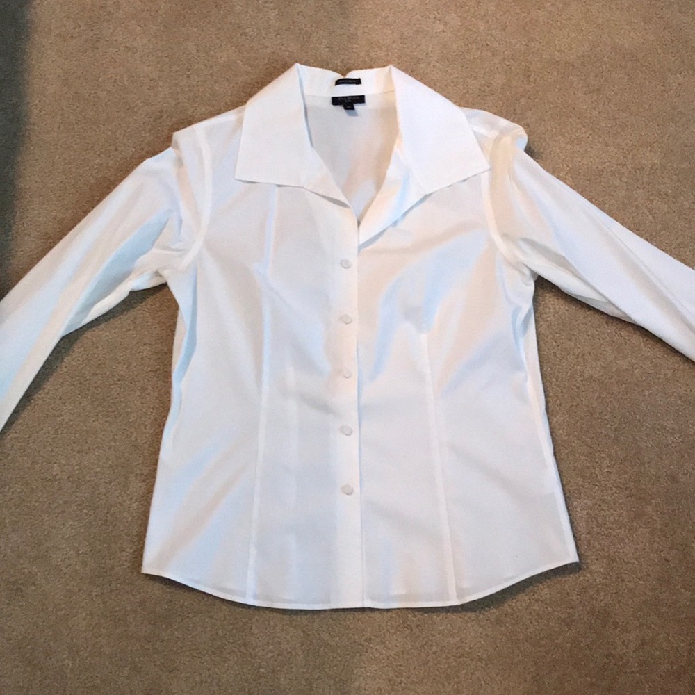 Talbots white blouse